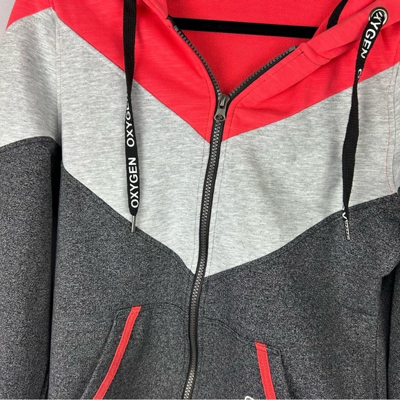 Oxygen Lightweight Full Zipped Hoodie with Pockets - Picture 3 of 9